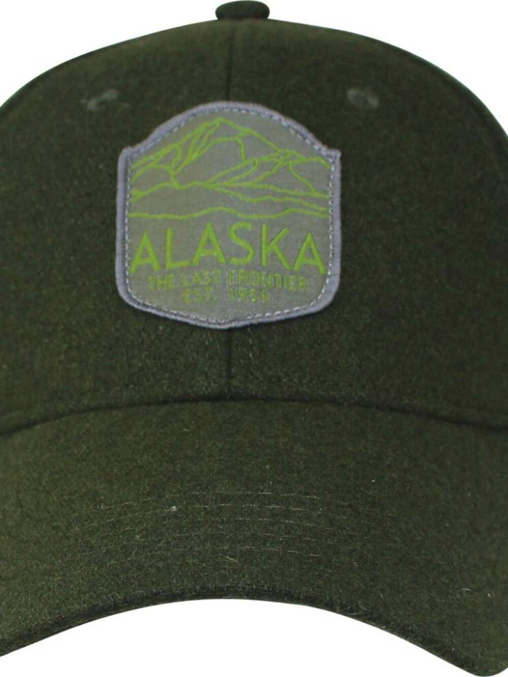 Arctic Circle Ent. - Alaska the Last Frontier Patch Wool Mountain Shield Hat Cap